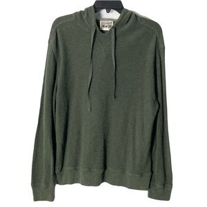 Converse Green Waffle Knit Hoodie M Skater Streetwear Loungewear Gym Athleisure